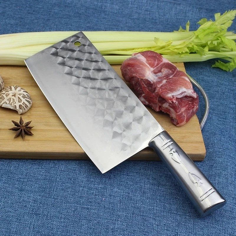 ( JP ) GOLOK DIAMOND PISAU DAPUR DAGING STAINLESS TEBAL / PISAU DAPUR IRIS KOKI PISAU MEMASAK