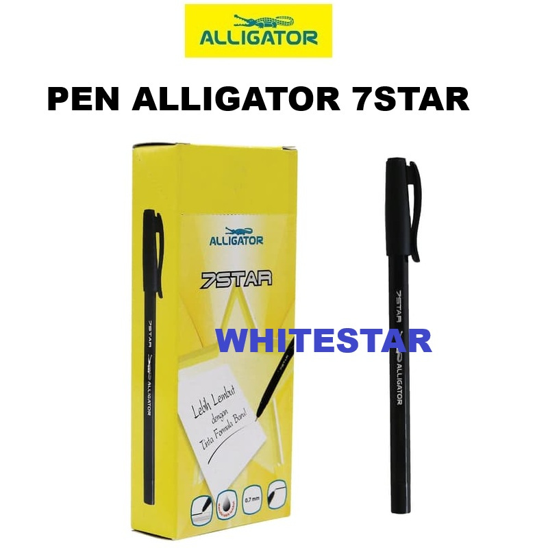 

pulpen / bolpen / pen alligator 7star / 7 star - tinta hitam