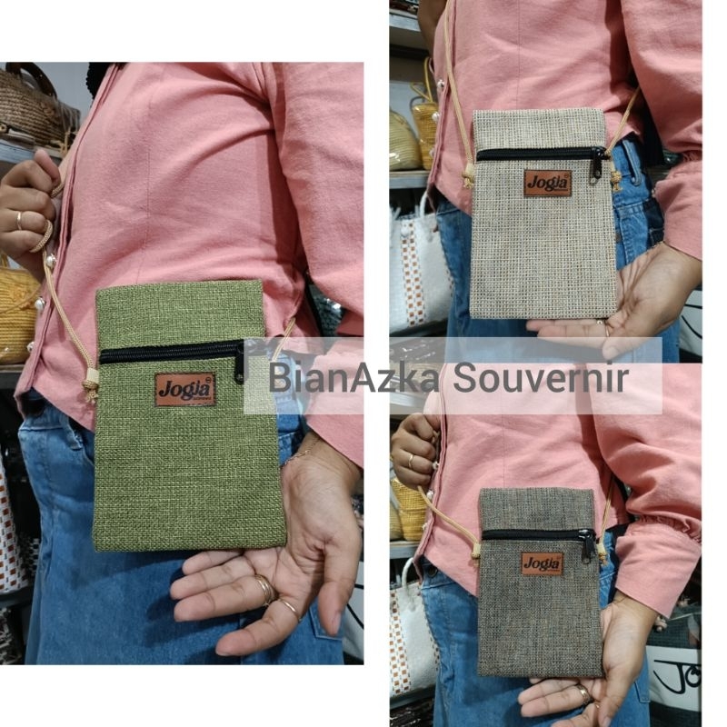 Tas hp goni|| tas hp goni resleting depan oleh² khas jogja..(BISA COD)