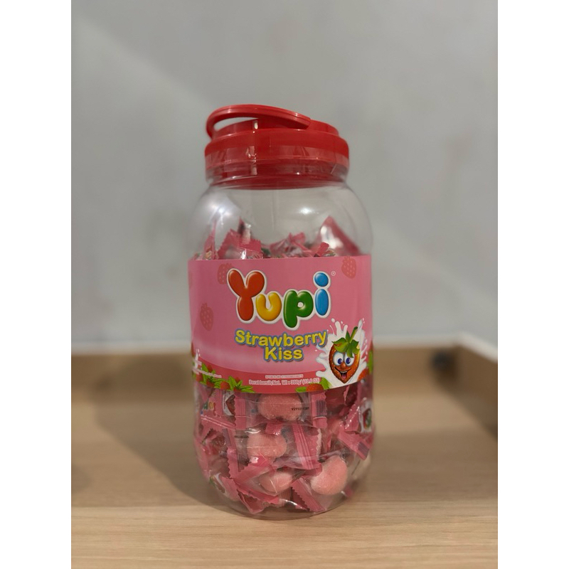 

Yupi Toples Strawberry Kiss 300 Gr 125 Pcs