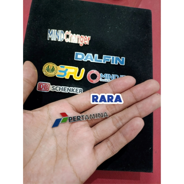Pin RANCANG PERTAMINA, pin Rancang custom, pin kerah, pin jas
