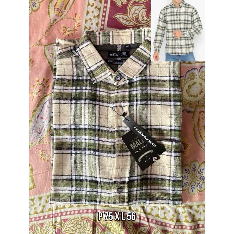 Kemeja Flannel Code Male New (Baru)