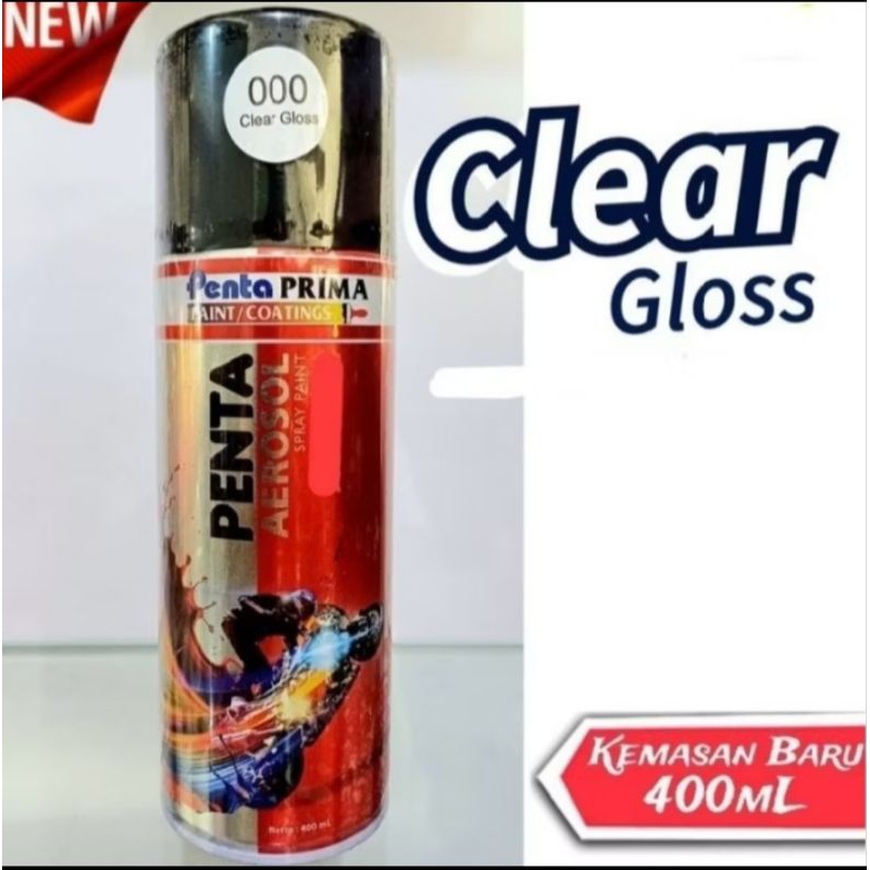 Cat Penta Aerosol Clear Gloss 400ml Vernis Fernis Clir Clire Klir Mengkilap