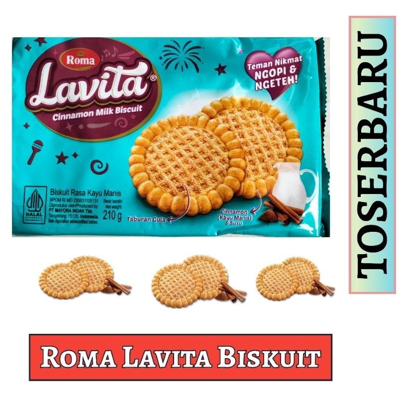 

Roma Lavita Cinnamon milk biscuit (Rasa kayu manis dan susu)