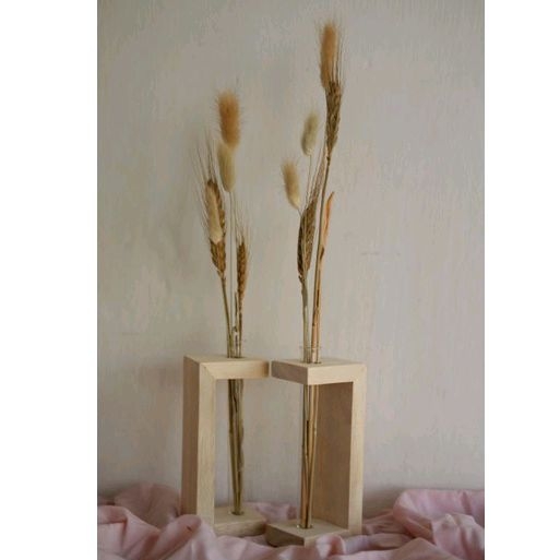 Pot kayu Pot kaca tanaman hias tanaman air