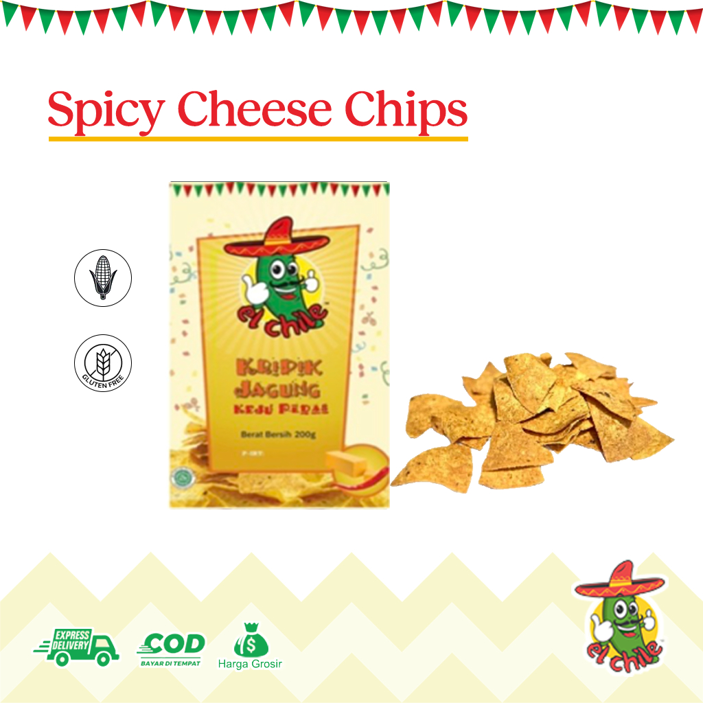 

SPICY CHEESE CHIPS 200 gr | KRIPIK JAGUNG | KRIPIK | CEMILAN