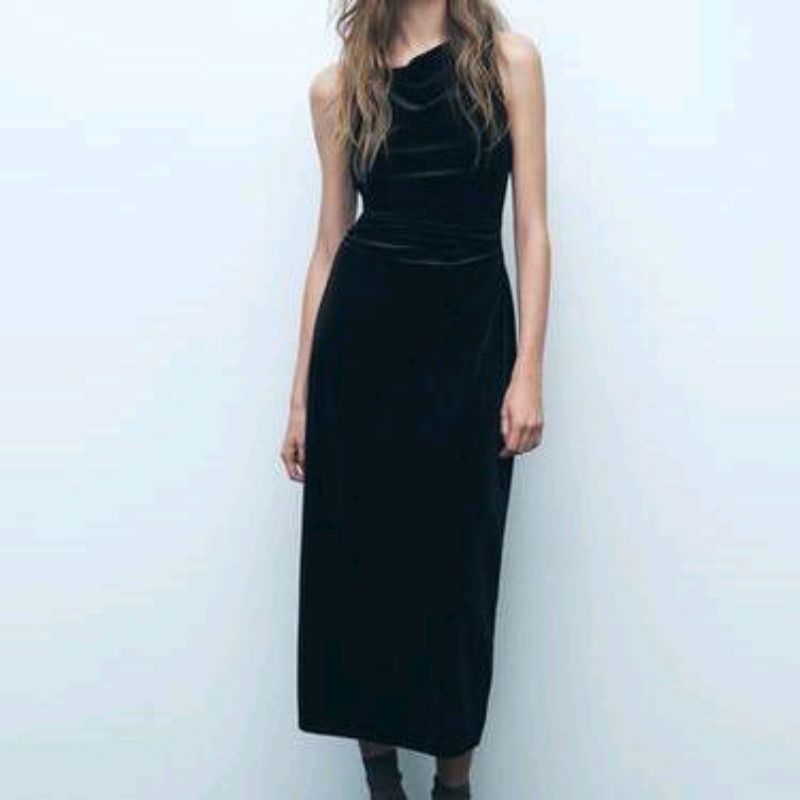 DRESS VELVET/BLUDRU MEWAH