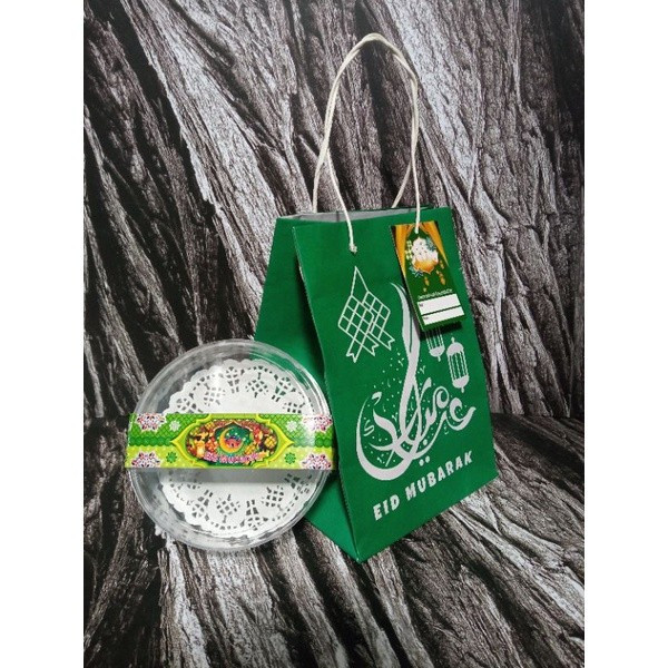 

5 Pcs Paper Bag Idul Fitri Goodie Bag Parcel Lebaran Eid Mubarak 14x14x20 cm