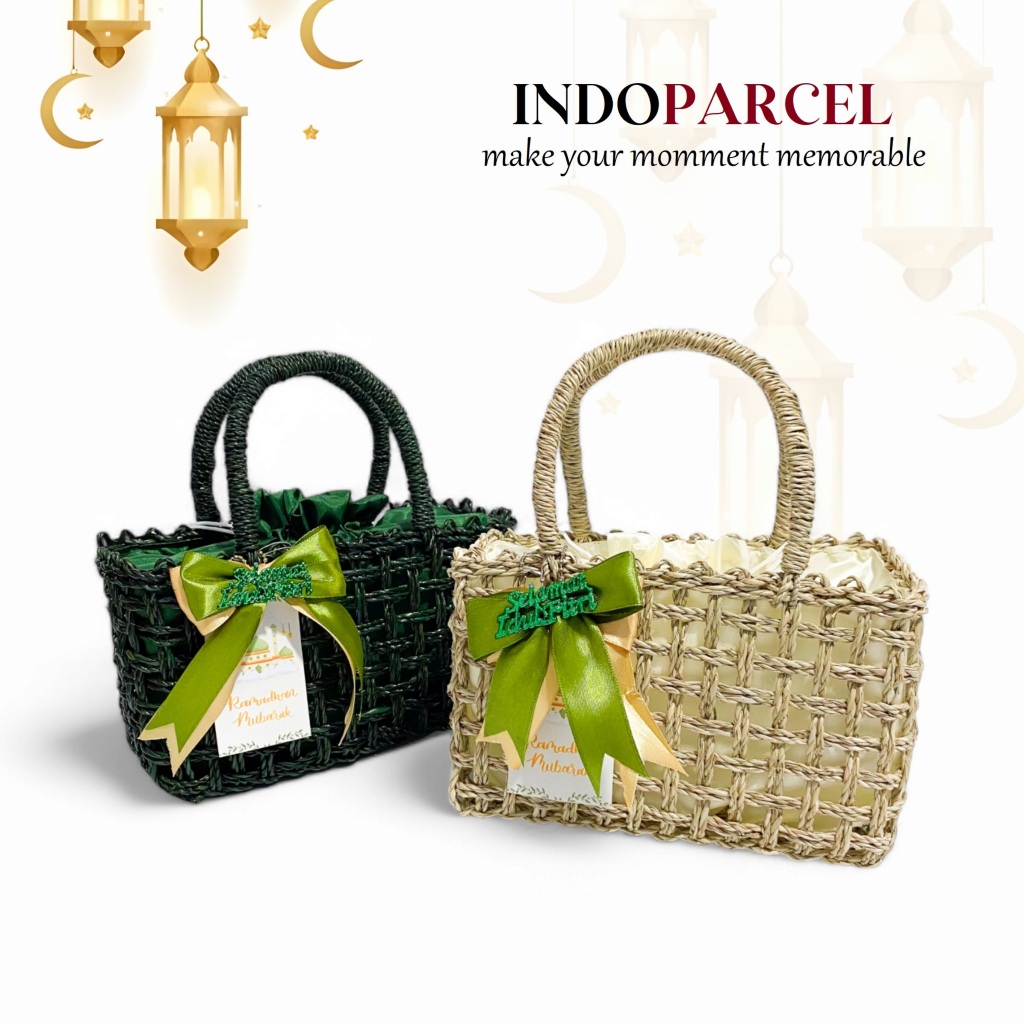 

INDOPARCEL - Tas Jinjing Anyaman Rara Edisi Ramadhan Asessories Bunga Pita dan Hang tag Tas Hampers Tas Kado Hari Raya Tas Bungkus Kemasan Hari Raya Idul Fitri Viral Terbaru