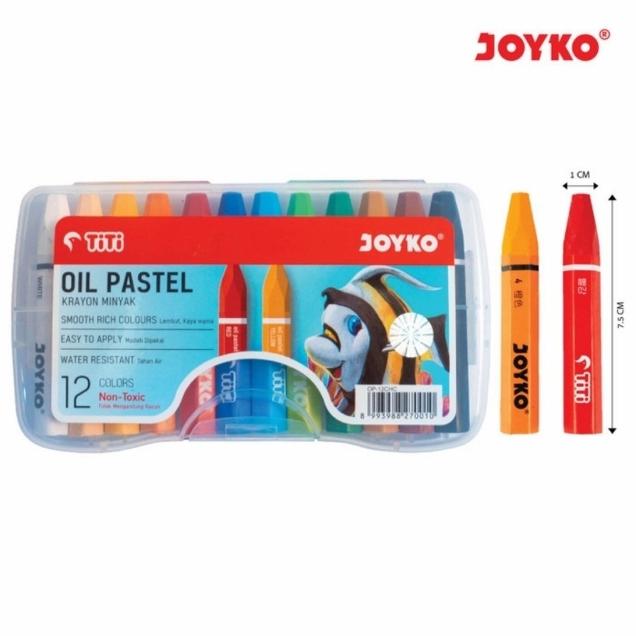

Pensil Warna Crayon Isi 12 Warna JOYKO TITI