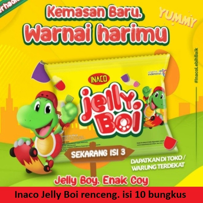 

Inaco Jelly Boi | Renceng isi 10 bks