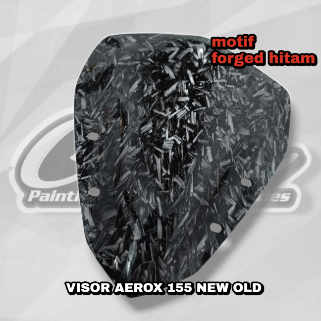visor windshield aerox 155 new old carbon wtp forged hitam