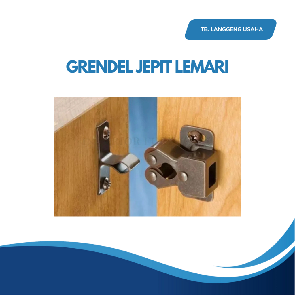 

GRENDEL JEPIT MASA - GERENDEL LEMARI CAPIT UDANG MATA AYAM YUYU KLIK CATCHES KICENSET ETALASE CABINET