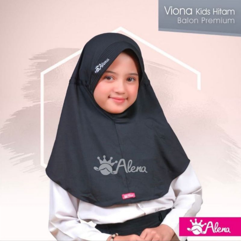 Hijab Sekolan Anak SD model Viona serut ORI Brand Alena