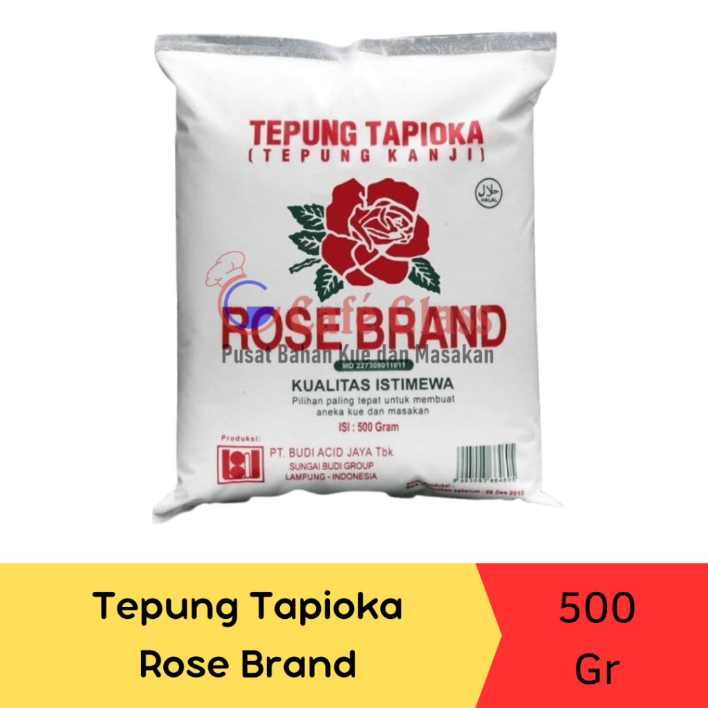 

Tepung Tapioka Rose Brand 500Gr