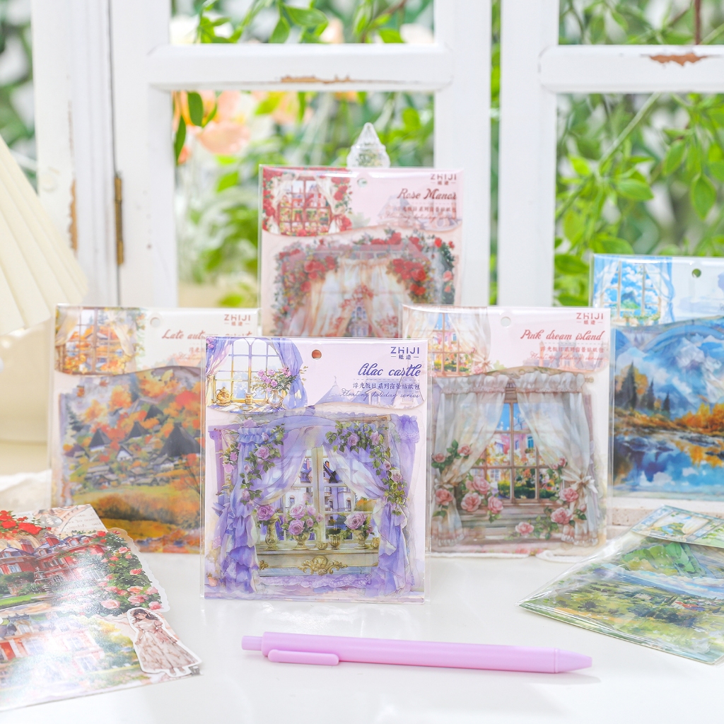 

15pcs Stiker PET Seri Liburan Yang Berkilauan Dekorasi Buku Pegangan Retro Sederhana Stiker Perekat Diy Journal Scrapbook