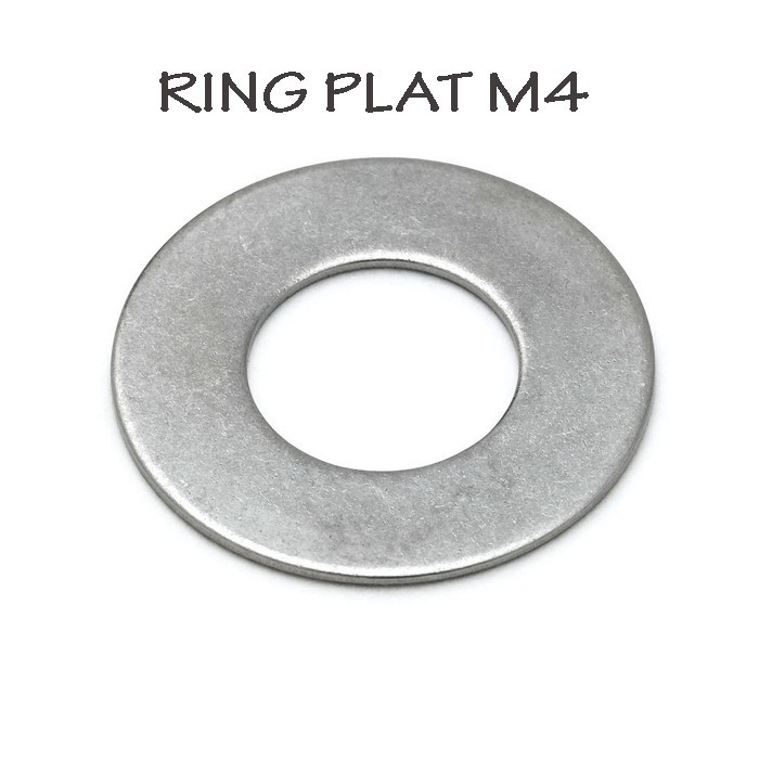 Ring Plat M4 Putih Ring Plat M4 Ring Plat / Washer Plate Putih M4