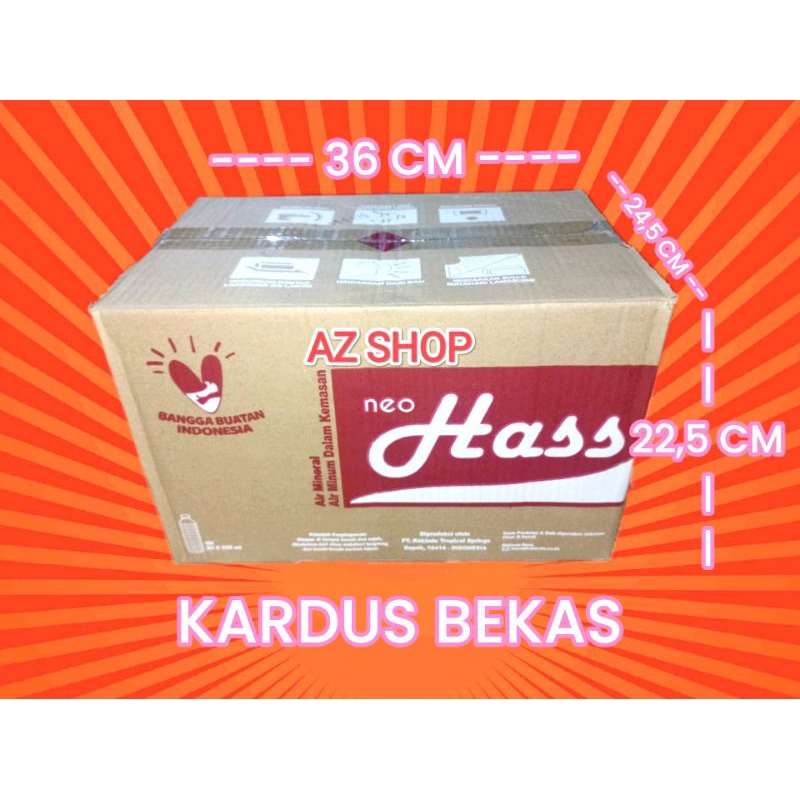 

KARDUS BEKAS AIR MINERAL HASS 535 ML ( SINGLE WALL )