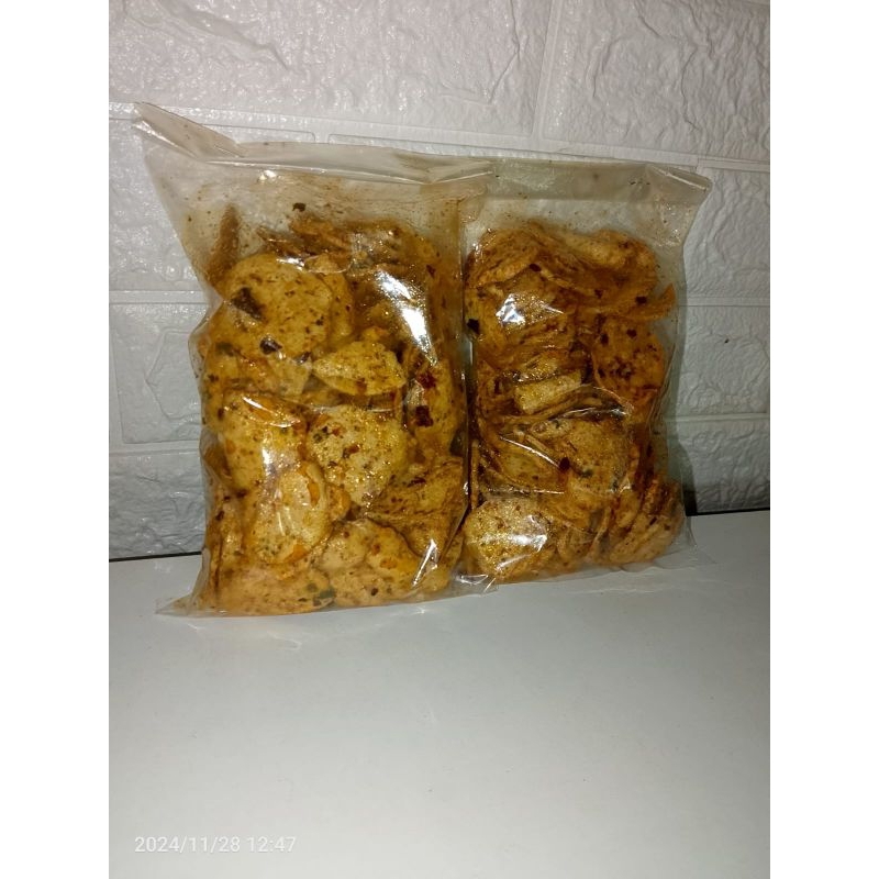 

basreng pedas daun jeruk cemilan pedas isi 500g