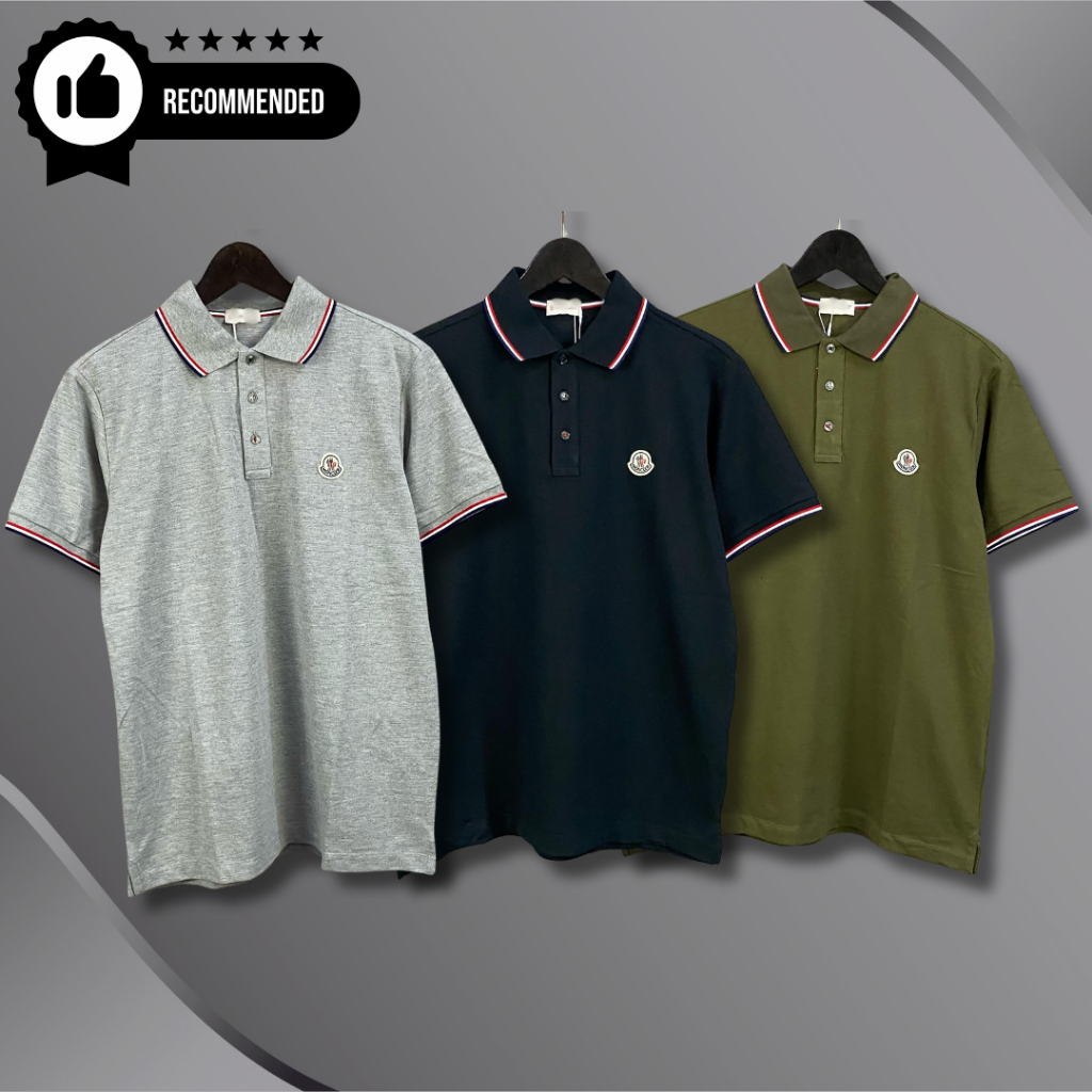 Baju Polo Shirt MCLR*-251 Optical Embroidered Full Tag Baju Polo Atasan Pria MCLR*-134 Logo Bordir F