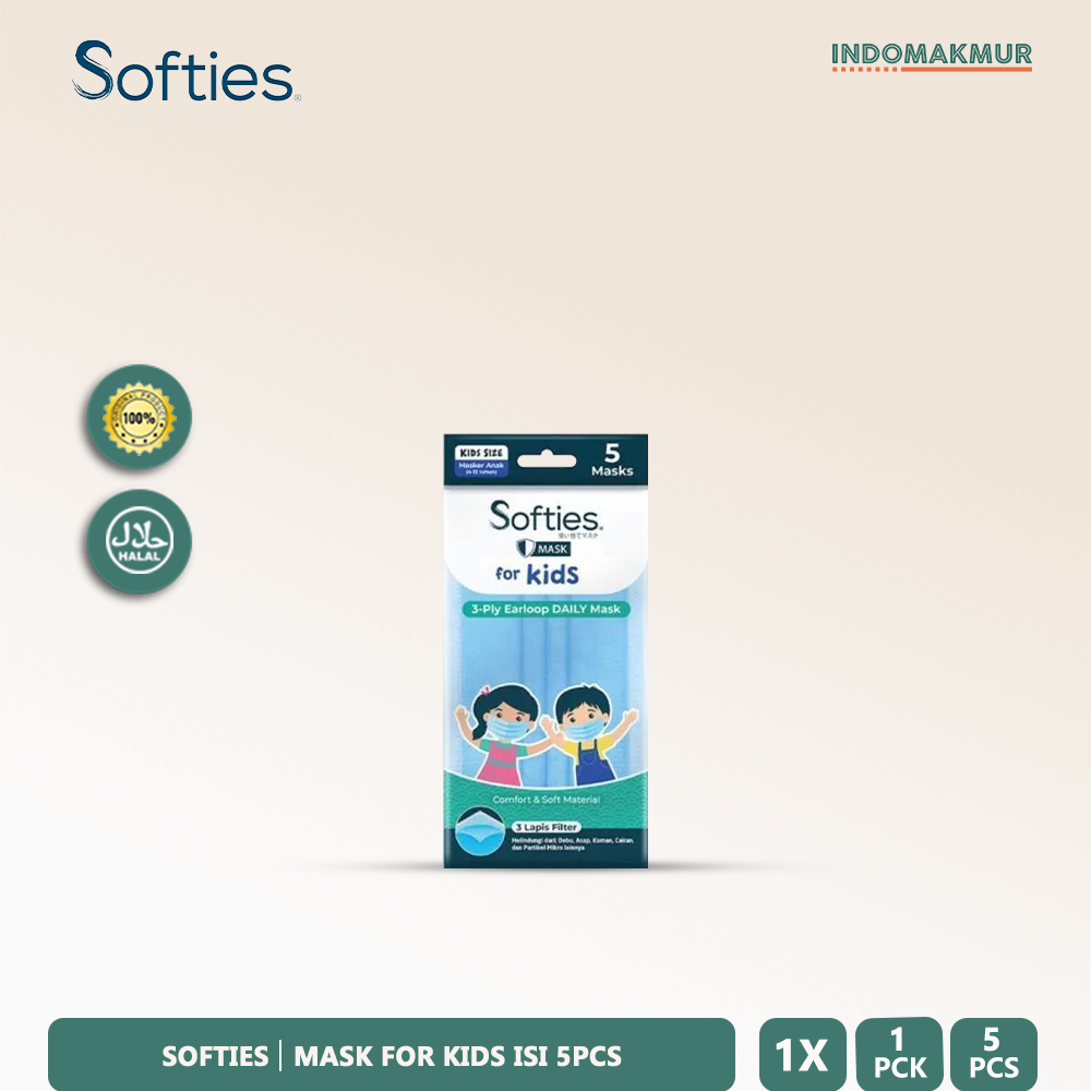 IDM - Softies Mask For Kids - Masker Anak