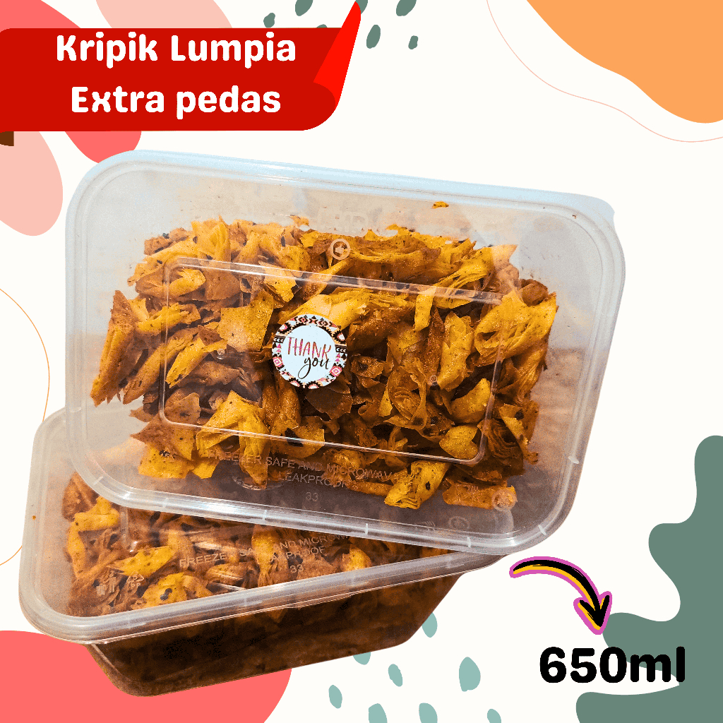 

650ml KERIPIK LUMPIA EXTRA PEDAS TJMS