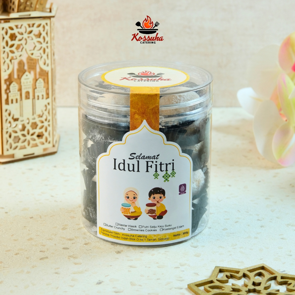 

Putri Salju Keju Susu Toples 600ml Kue Kering Lebaran