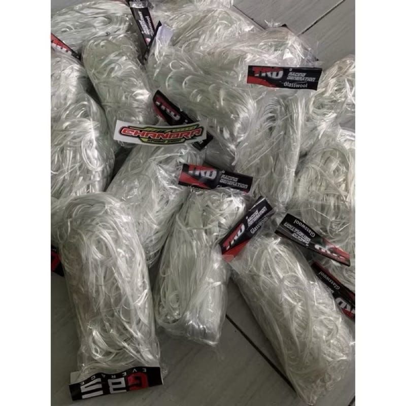 GLASSWOOL KNALPOT RAMBUT NENEK 500 GRAM // GLASSWOOL KNALPOT MOTOR DAN MOBIL RAMBUT NENEK // GLASSWO