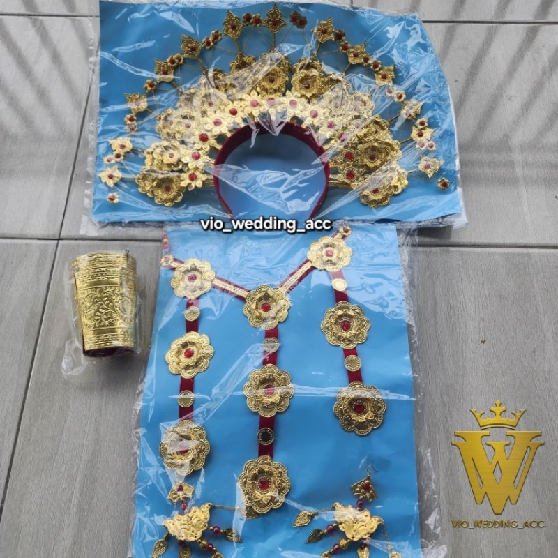 set mahkota pengantin bugis / makasar/ Bodo