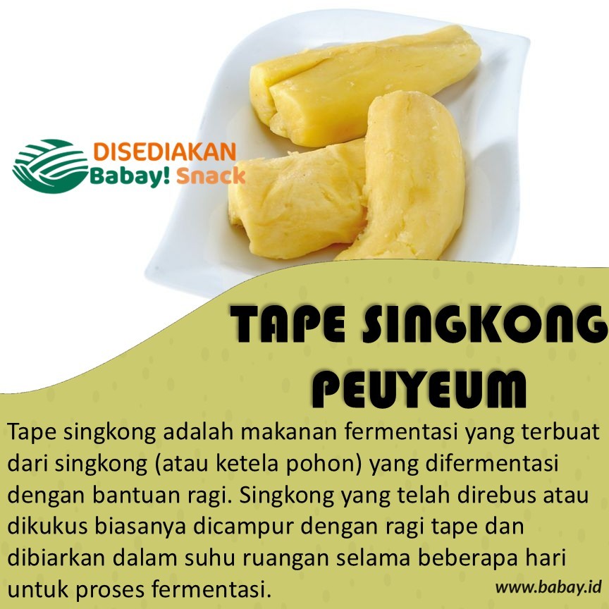 

Tape Singkong Peuyeum Peyem per pack 250 500 gr / peyeum 1 kg