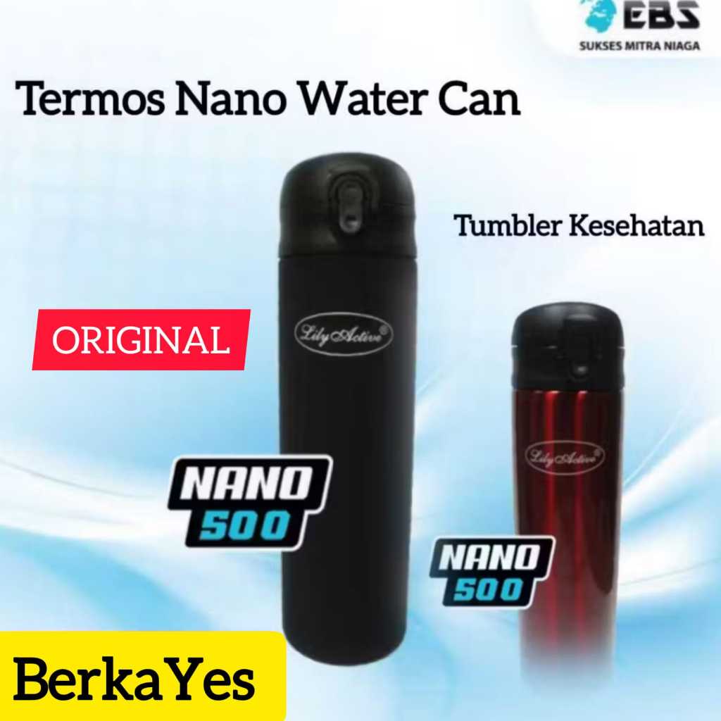 Tumbler Thermos Termos Kesehatan Nano Water Can Nano Can Nano 500 500ml Whit Fir EBS SMN