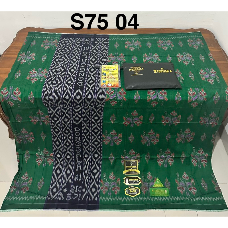 SARUNG TENUN DONGGALA S-70/S-75/JAHIT TENGAH
