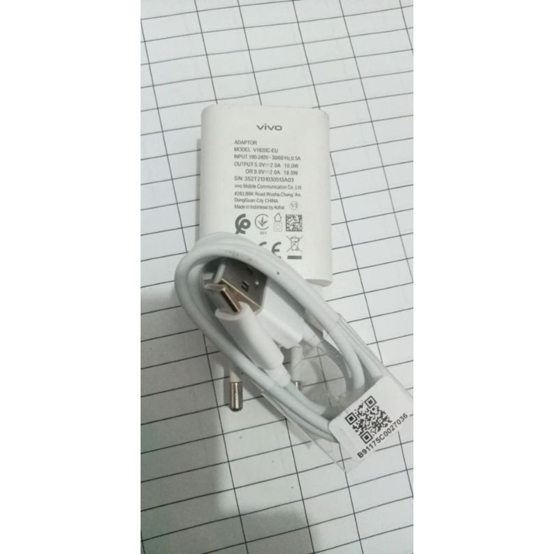 charger ori vivo fast charging 18 watt