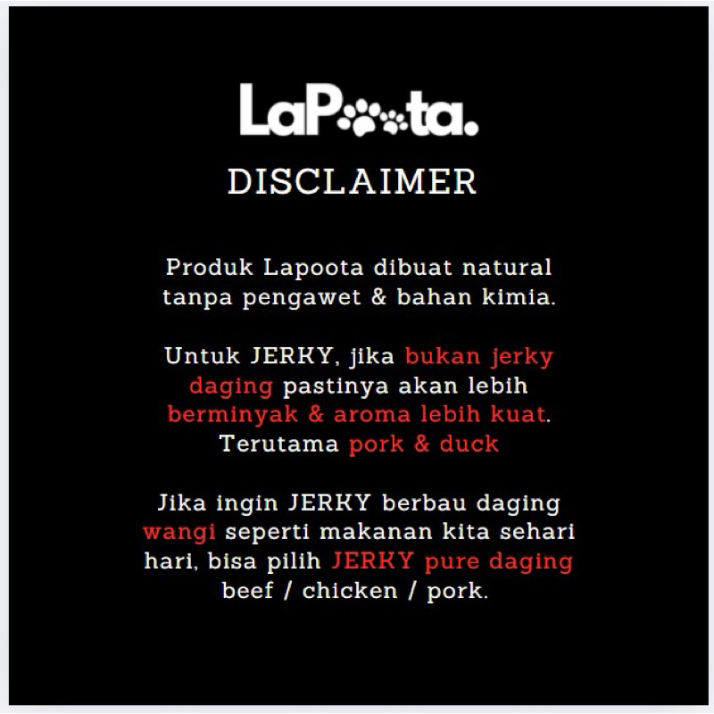 Ay00 LAPOOTA - Pig Ear Stripes Jerky Pig Ear Kuping Babi for Dog