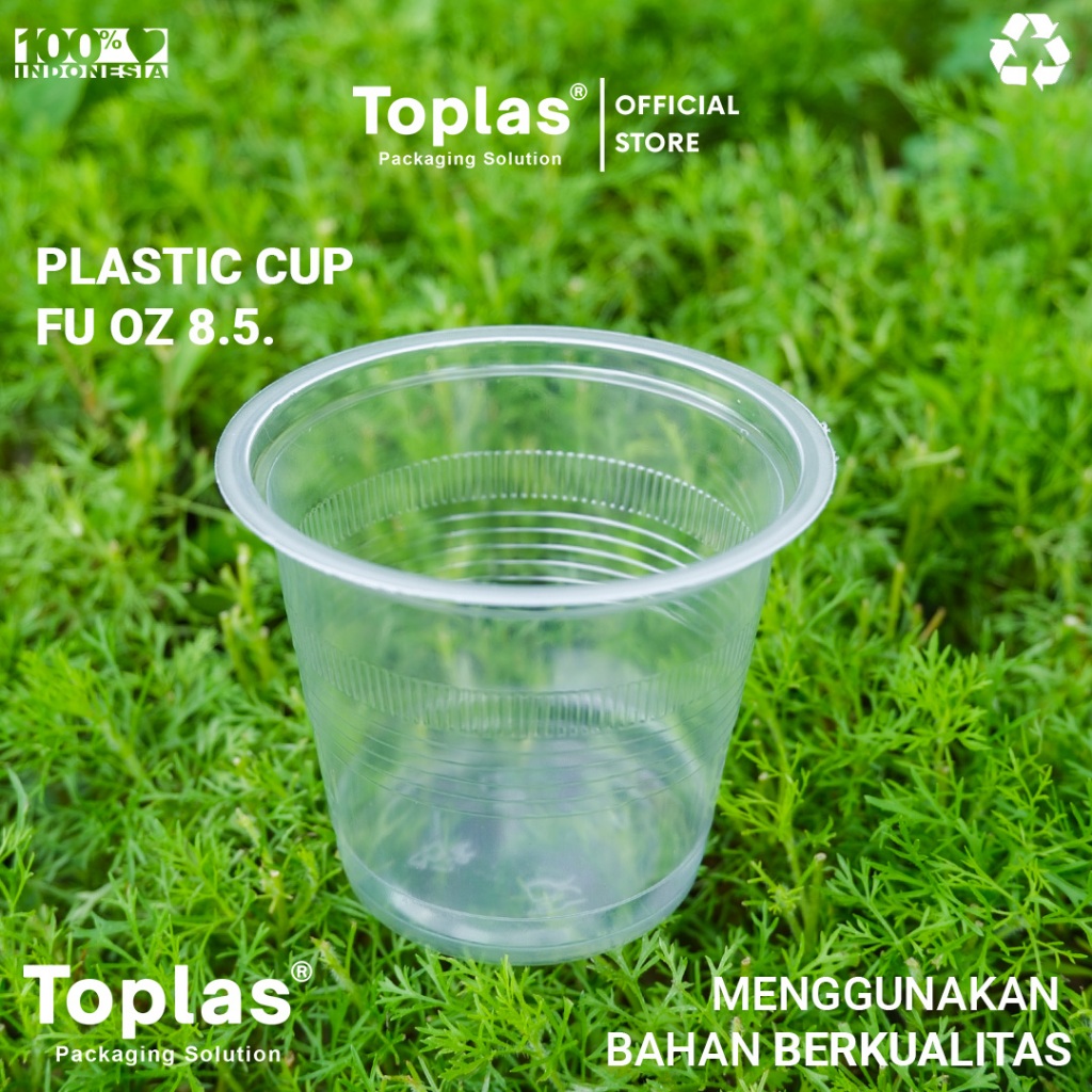 FU Gelas Plastik Cup oz 8.5 / Gelas Plastik 8.5 oz / Gelas Plastik Cup