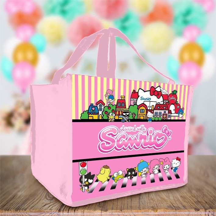 

Tas Souvenir Ultah Gambar SANRIO 01 Goodie Bag Cute Anak