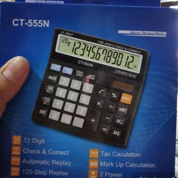 

KALKULATOR CT-555N 12 digit calculator dagang