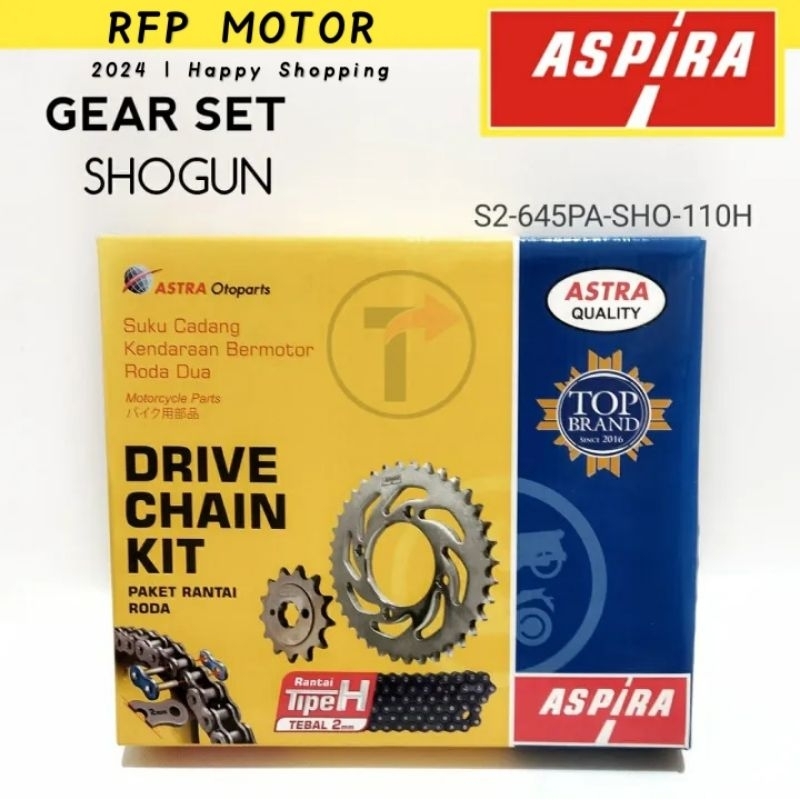 Gear set SHOGUN 110, SHOGUN DB ASPIRA
