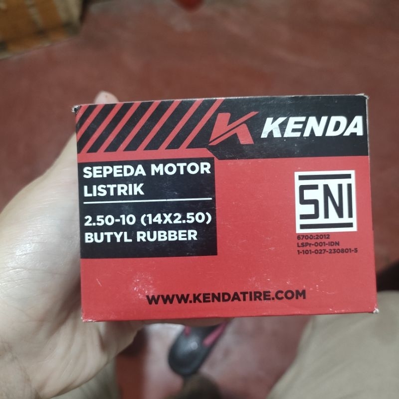 Ban Dalam - Luar Sepeda Listrik/motor /Trail(14x2.50) Butry rubber kenda 1