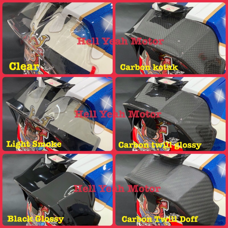 Spoiler Arai Rx7x Rx7v Rx7x Racing Spoiler Arai GP Pad