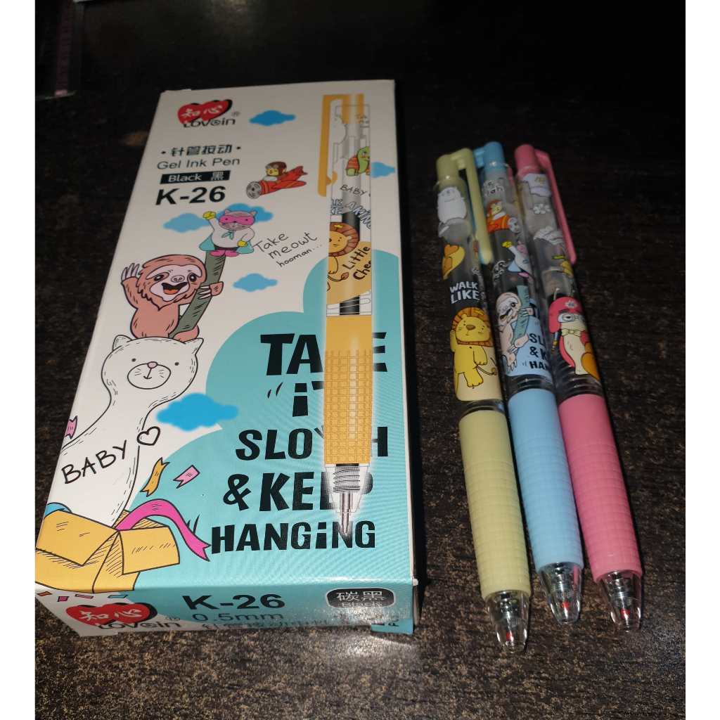 

Ballpoint, Bolpen Lovein, Pulpen Gel Fancy Klik 0.5mm Space Trip, Tea With Milk, Avocado, Super Girl