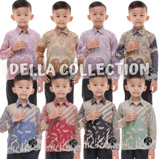 Kemeja Anak Cowok Baju Batik Ank Laki Distro Umur 3-13 Fashion Bju Kekinian Tk Sd Smp Heam Lengan Pa