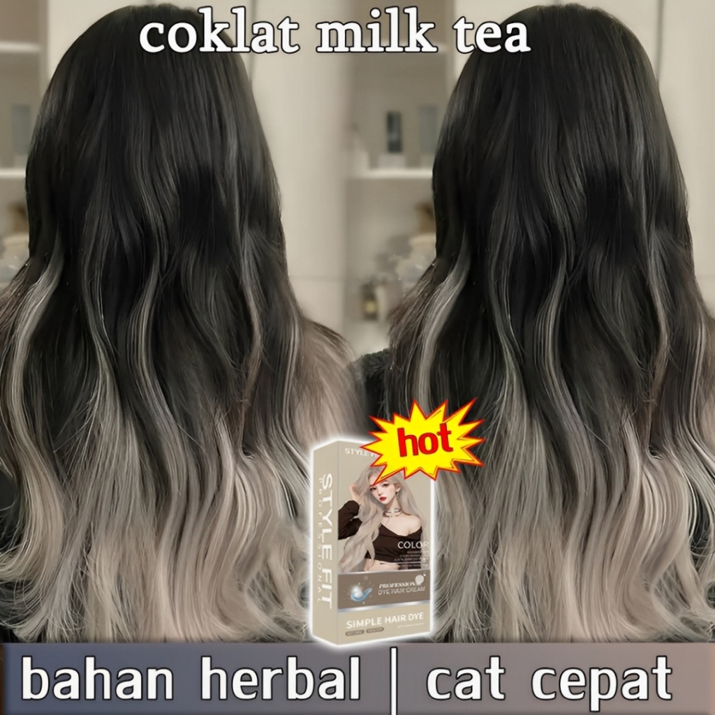 【Warna populer 2025】 cat rambut STYLE FIT *210ml Dip dyeing | bahan herbal | anti alergi |menutupi u