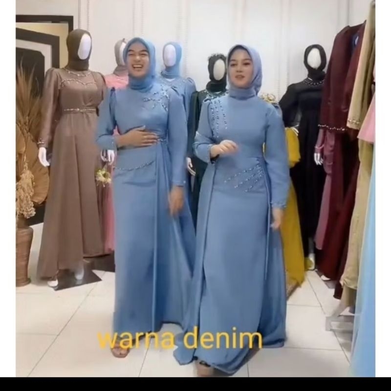Gaun /Dress Kondangan Gaun Lamaran Gaun Lebaran Gaun Mermaid Terbaru