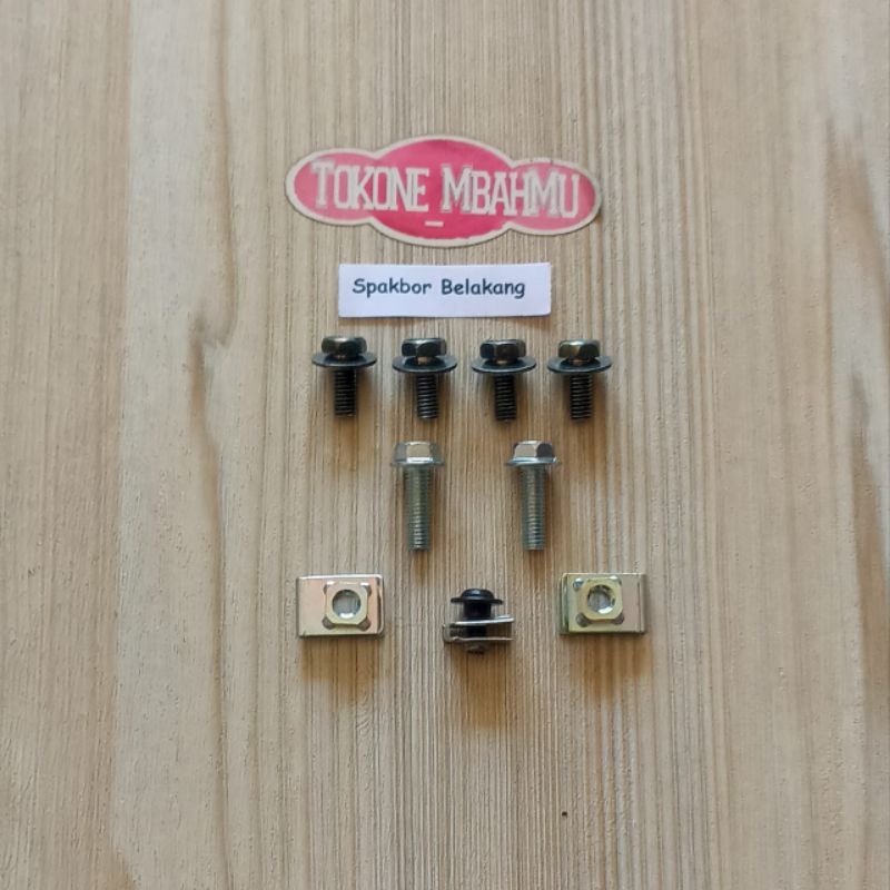 Baut Cover Body Bodi Spakbor Belakang Honda Sonic 125 RS Lama / Old Karbu Karburator CBU