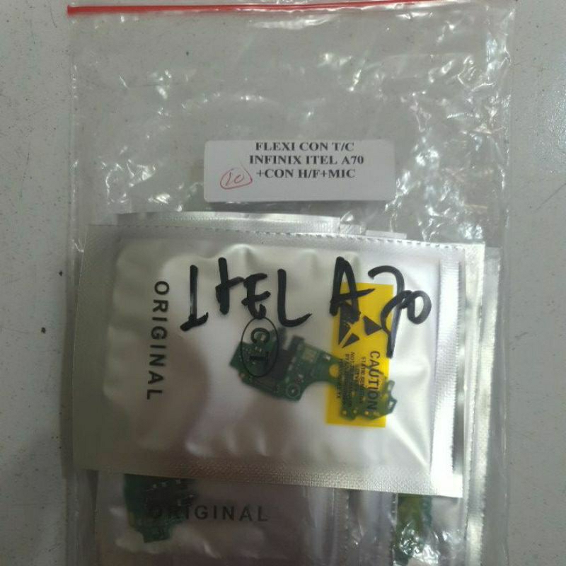 PAPAN KONEKTOR CHARGER PCB INFINIX ITEL A70 FLEXIBEL CAS +CON HF+MIC