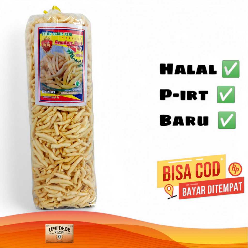 

Cemilan snack telur gabus / cendol keju 1 bal termurah