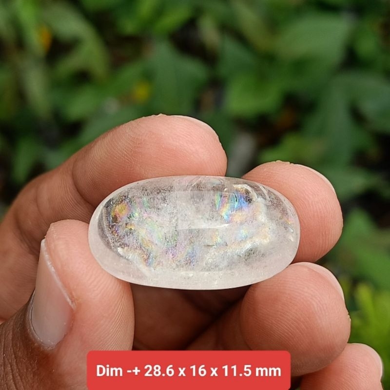 batu kecubung air pelangi asli Kalimantan