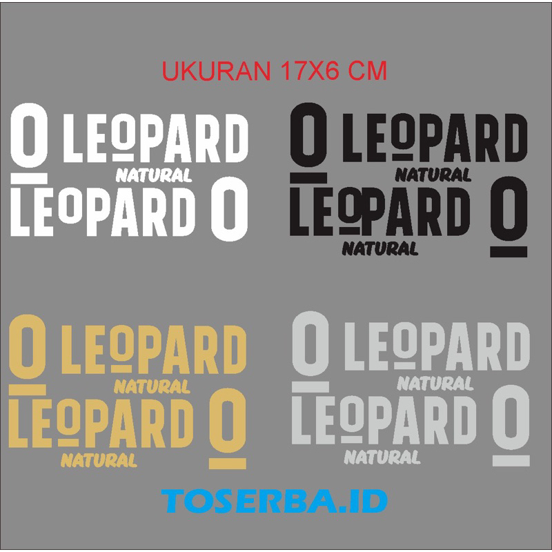 Sticker cutting Leopard Helm