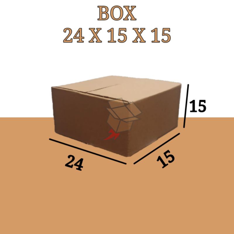 

Kerdus Polos Karton Box Coklat DieCut 24 x 15 x 15